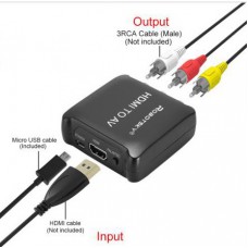 HDMI конвертер HDMI=>RCA (Преобразователь сигнала с HDMI в сигнал RCA)