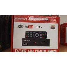 Цифровая приставка (Ресивер) "T-STAR" TS-7701HDI [DVB-T2] пластик