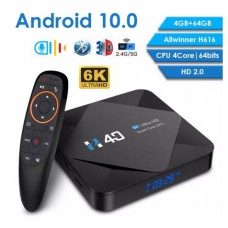 Приставка Android Smart TV BOX 10.0 6K 4GB/64GB+ ПДУ Air Mouse
