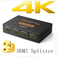 HDMI Разветвитель 1in=>4out "2K,4K,3D 