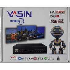 Цифровая приставка (Ресивер) "YASIN T999pro" 7D 4K (DVB-C+) металл
