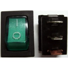 Кнопка 6A*250VAC 3-конт(SWRS017) зелен