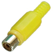 RCA-гнездо на кабель (желтое)