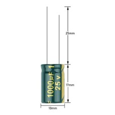 1000mF*25V (1017) Jamicon 105'C