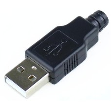 USB штекер на кабель разборный